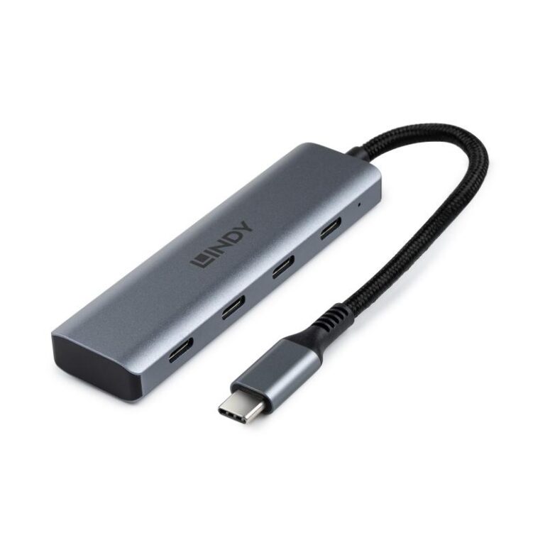 Hub USB LINDY 4 Port USB 3.2 Gen 2 Type C Hub