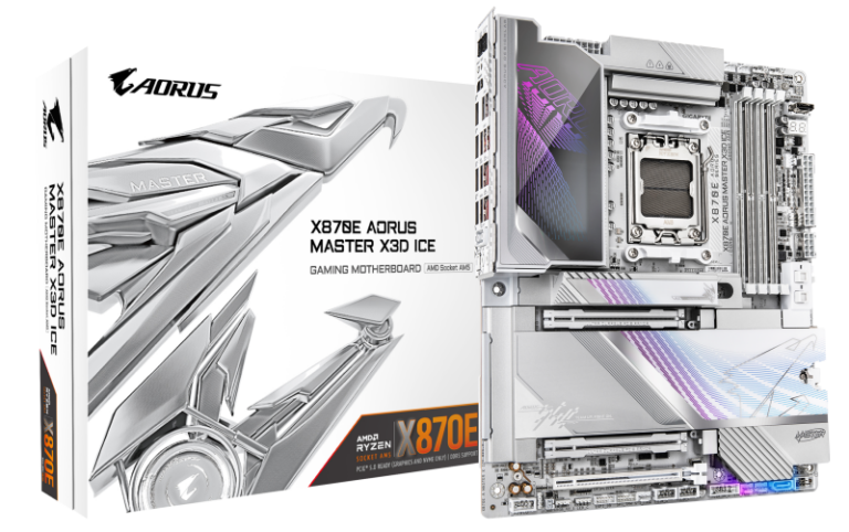 Placa de baza Gigabyte X870E AORUS MASTER X3D ICE