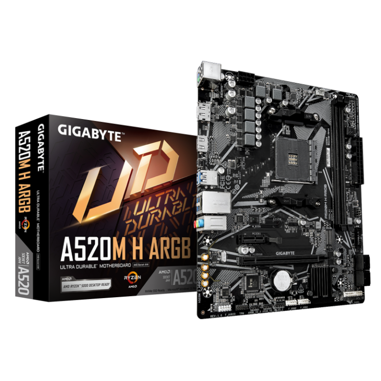 Placa de baza Gigabyte A520M H ARGB