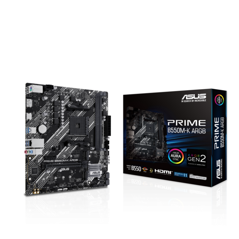 Placa de Baza ASUS PRIME B550M-K ARGB AM4