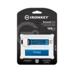 Memorie USB Kingston IronKey Keypad 200 128GB, USB 3.2, Albastru - imagine 4