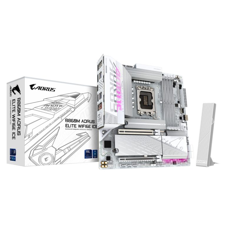 Placa de baza Gigabyte B860M AORUS ELITE WIFI6E ICE