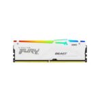 Memorie RAM Kingston DDR5 64GB 5600Mhz CL36 1.35V Dual Channel Kit Fury Beast White RGB EXPO
