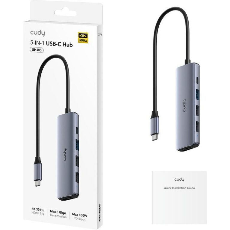 Hub USB CUDY 5-IN-1 USB Hub