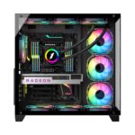 Carcasa 1STPLAYER Gaming MV8 Cube Tower NEGRU - imagine 4