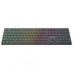 Tastatură office cu iluminare * Mod: USB cu fir * Număr tastă: 104 * Material: ABS * Culoare: Negru * Layout: SUA * Tip interfață: USB * Dimensiune: 438*126*26 mm * Compatibil cu Windows 2000/XP/Vista/Windows7/8/10/Mac - imagine 3