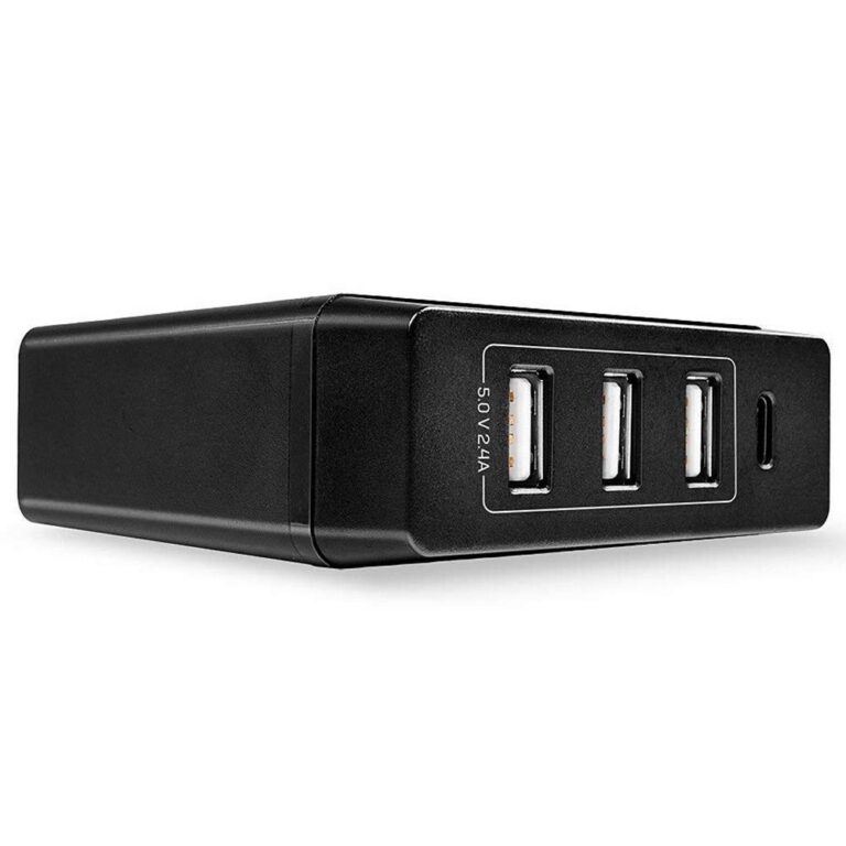 Hub USB LINDY 4 Port USB Type C and A Smart Charger with Power Delivery