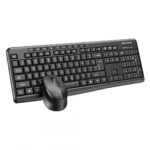 Kit tastatură și mouse wireless 2.4G Tastatură: cu rând independent de taste multimedia * Mod: 2.4G * Număr taste: 104 + 9 taste rapide * Material: ABS * Culoare: Negru * Chipset: Huntersun * Aspect: Orice aspect disponibil * Tip interfață: USB * Dimensiune: 442*152*25mm ; 440g * Baterie: 1*AAA (nu - imagine 2