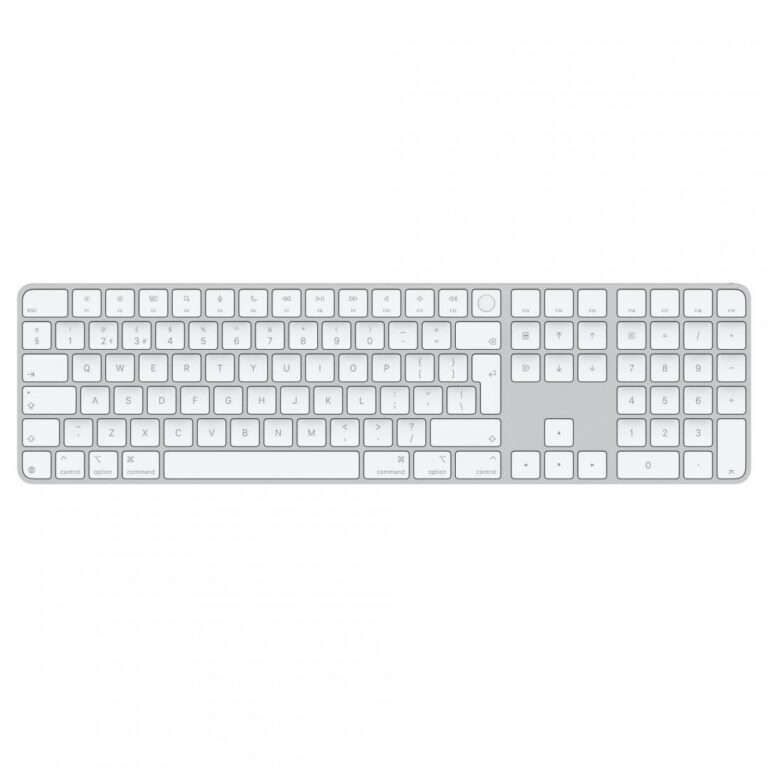 Apple Magic Keyboard (2024) w Touch ID and Numeric Keypad - Romanian - White Keys