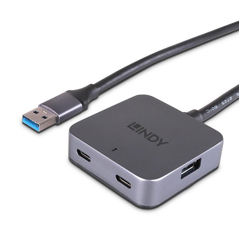 Hub USB LINDY 5m USB 3.0 Hub 4 Ports USB-A