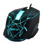 Kit Wired tastatura si mouse SPACER SP-GK-01, taste numerice, Negru - imagine 4